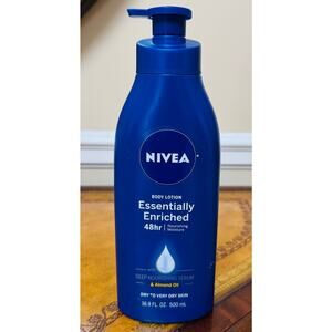 NIVEA Essential Enriched 48 hr Nourishing Serum & Almond Oil Moisture Lotion NEW